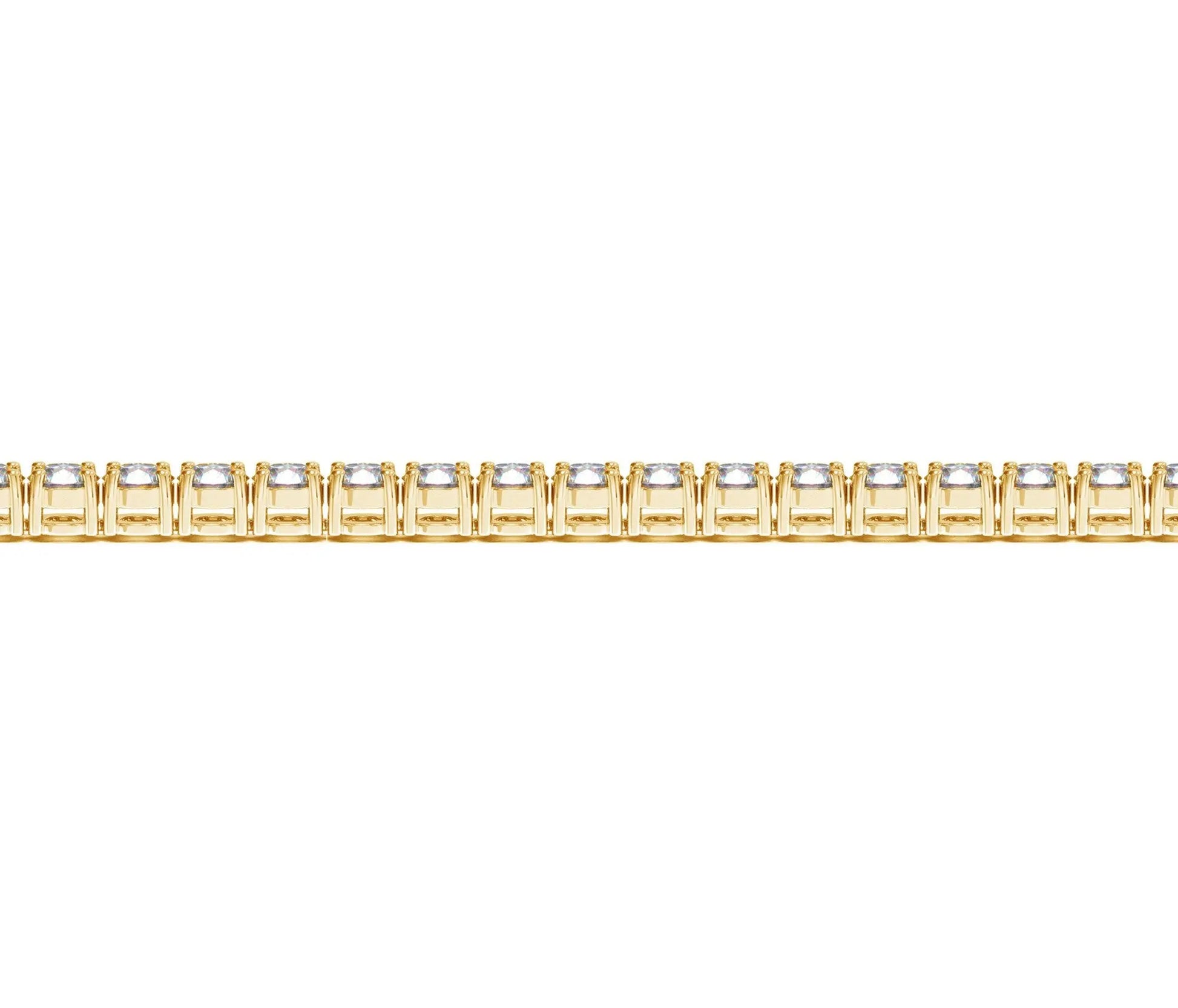 Lab Grown Round Diamond Tennis Bracelet in 14k Yellow Gold (7 cctw F/G  VS2/SI1) RCJ