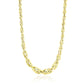 Polished Double Oval Link Chain Necklace in 14k Yellow Gold RCJ