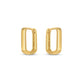 14k Yellow Gold Small Square Huggie Hoops RCJ