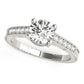 14k White Gold Round Antique Style Diamond Engagement Ring (1 1/8 cttw) RCJ