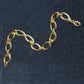 Textured Oval Link Bracelet in 14k Yellow Gold (8.60 mm) RCJ