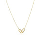 14k Yellow Gold Necklace with Interlocking Petite Rectangles RCJ