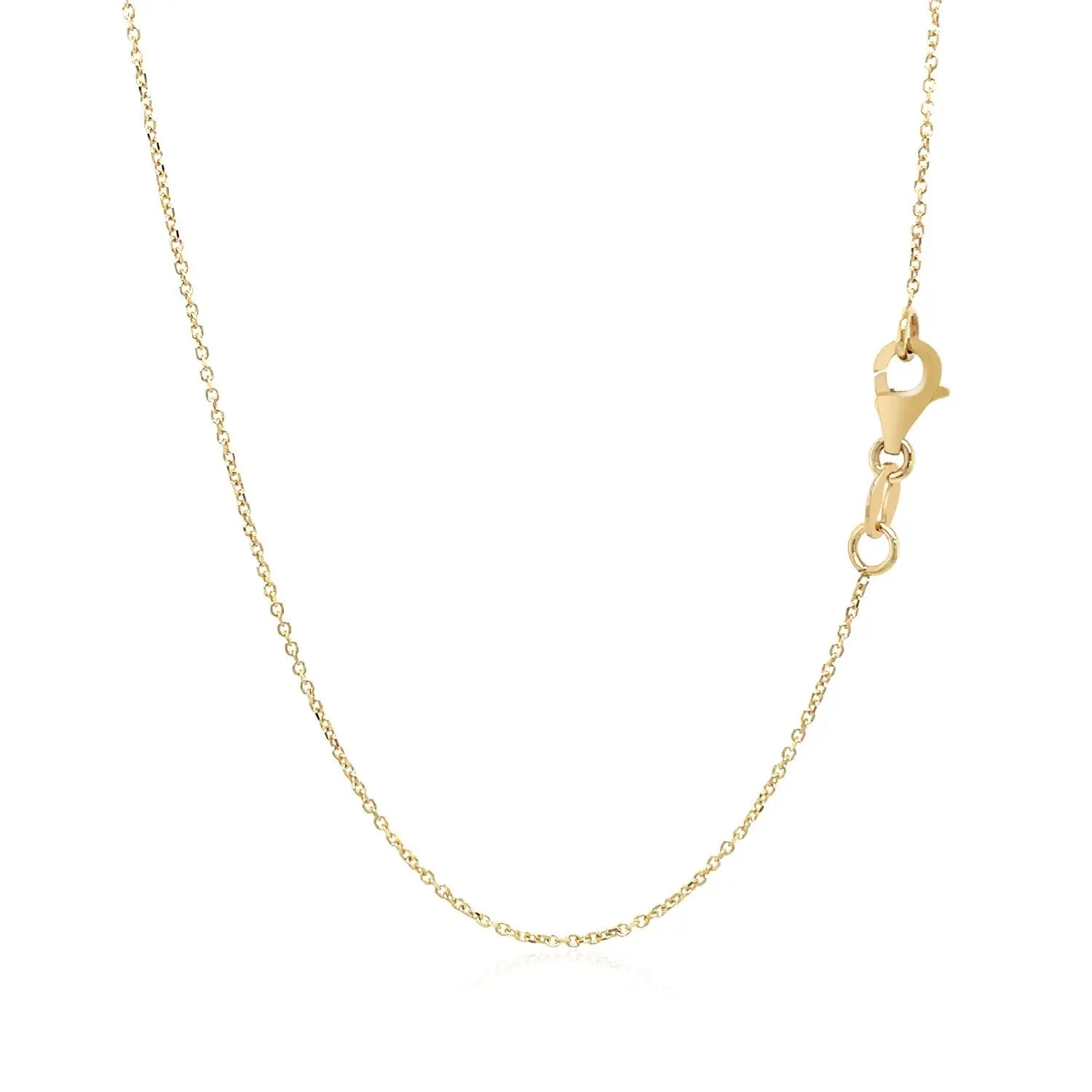 14k Yellow Gold Necklace with Interlocking Petite Rectangles RCJ