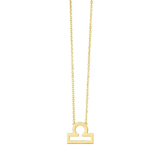 14K Yellow Gold Libra Necklace RCJ