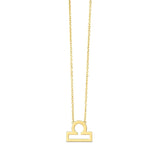 14K Yellow Gold Libra Necklace RCJ