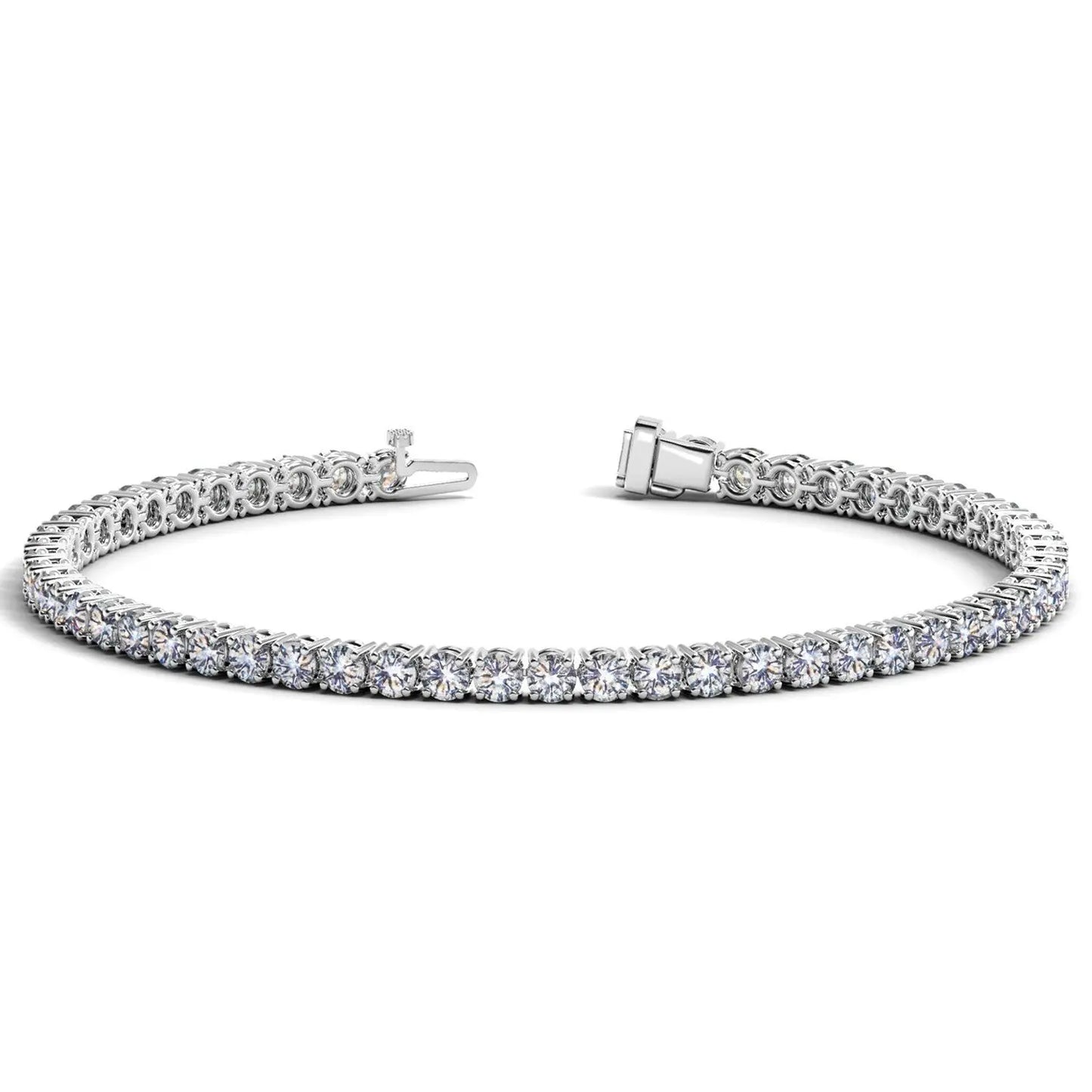 Lab Grown Round Diamond Tennis Bracelet in 14k White Gold (7 cctw F/G  VS2/SI1) RCJ