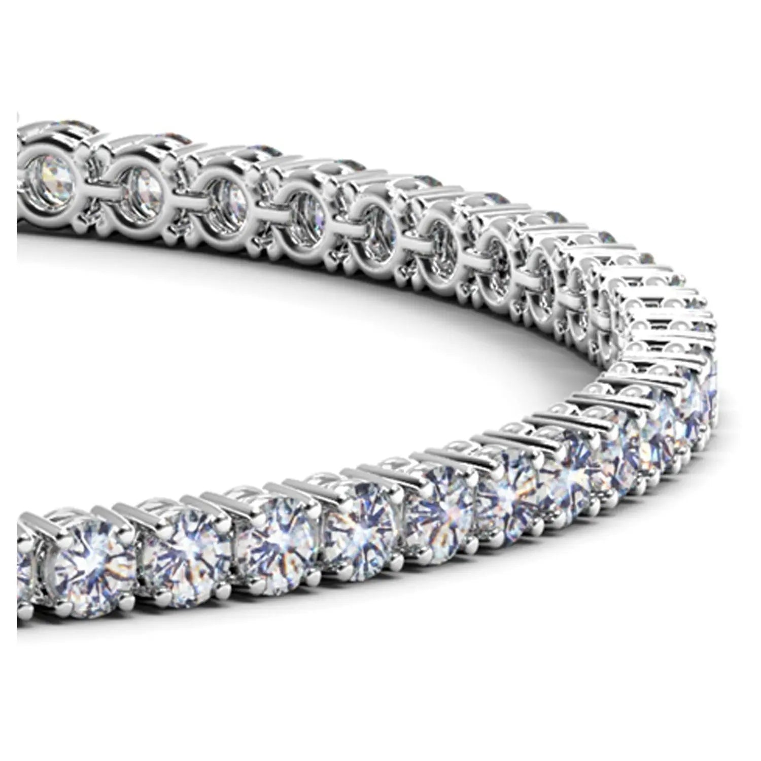 Lab Grown Round Diamond Tennis Bracelet in 14k White Gold (5 cctw  F/G  VS2/SI1) RCJ