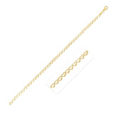 14k Yellow Gold High Polish Heart Link Bracelet  (3.20 mm) RCJ