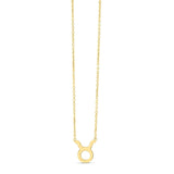 14K Yellow Gold Taurus Necklace RCJ