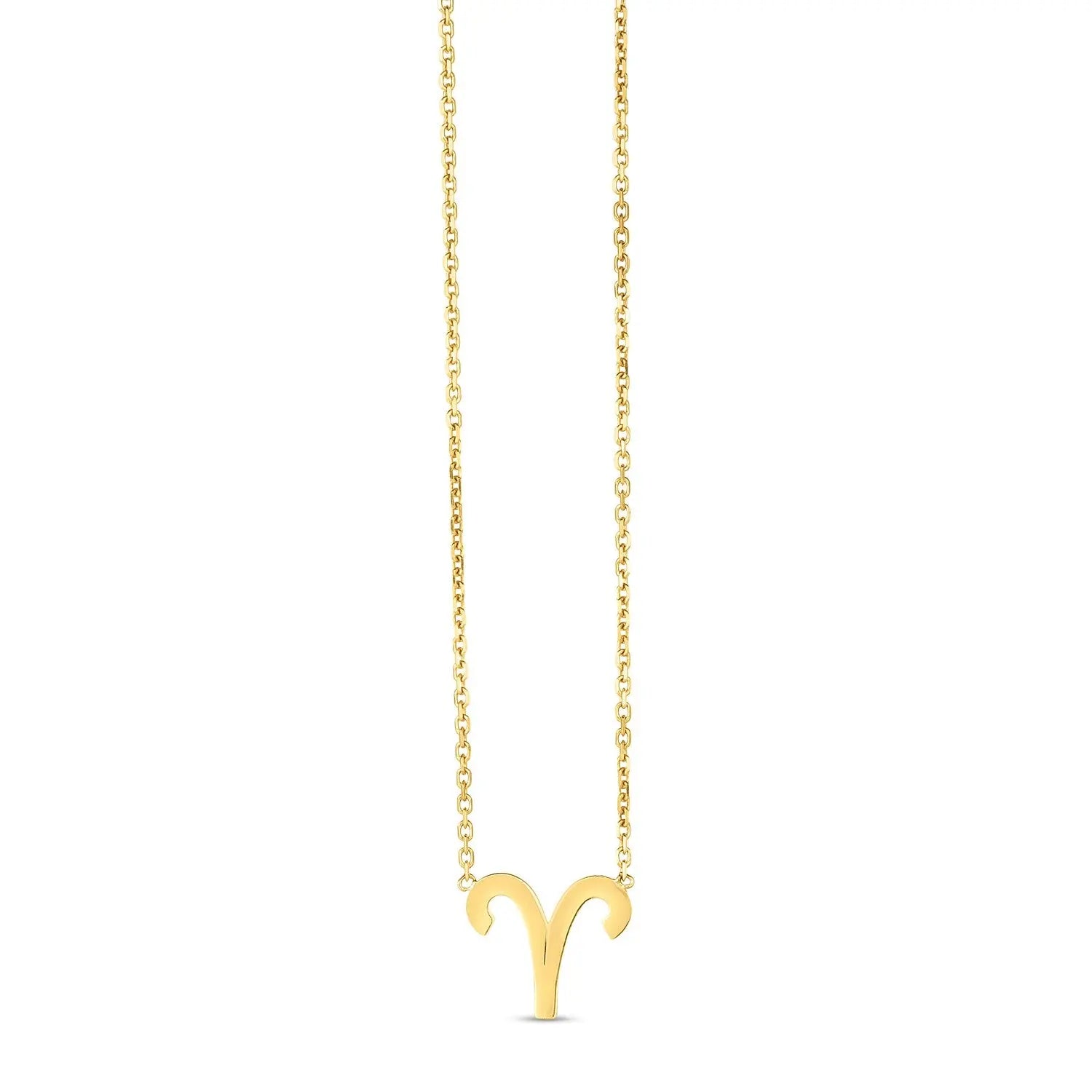 14K Yellow Gold Aries Necklace RCJ