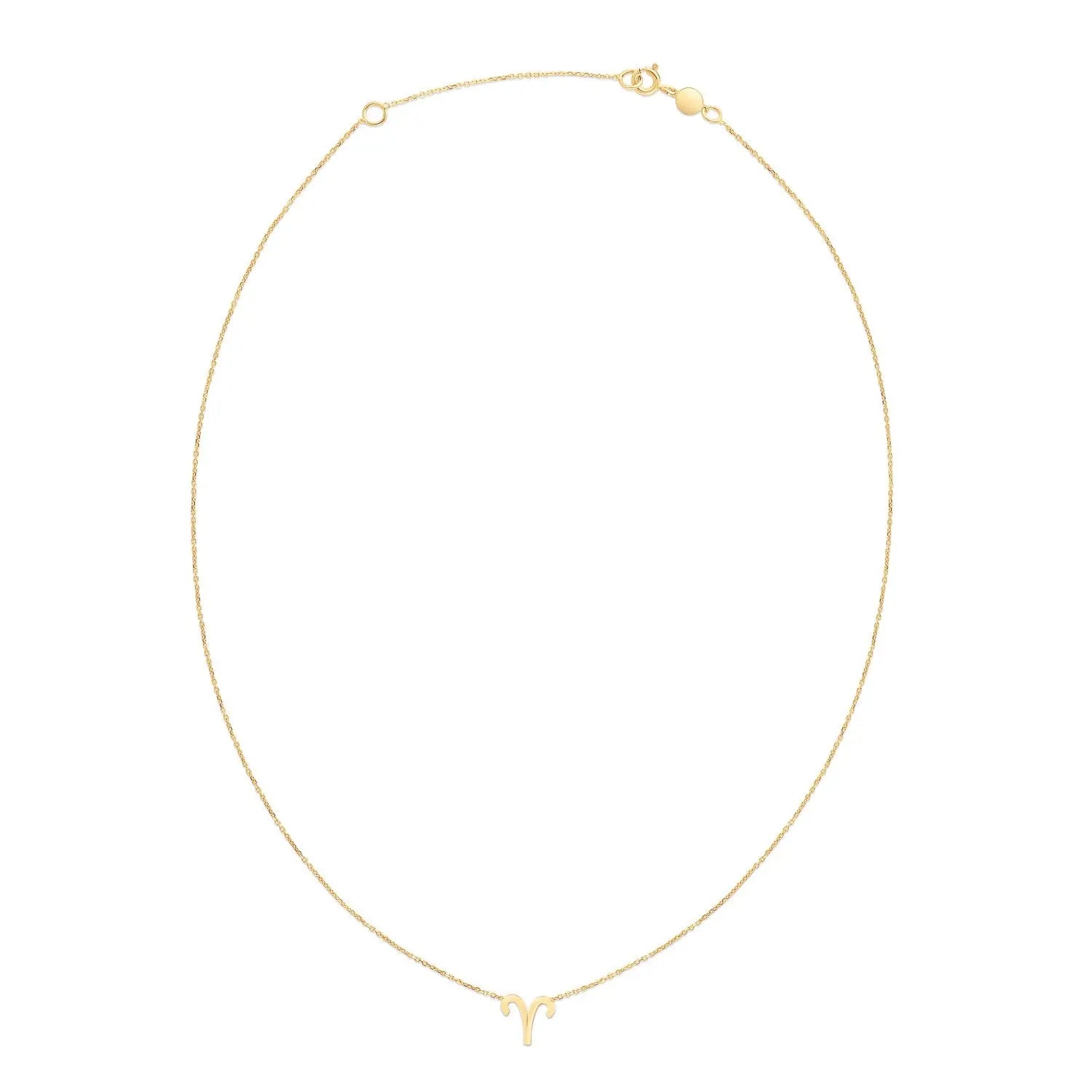 14K Yellow Gold Aries Necklace RCJ