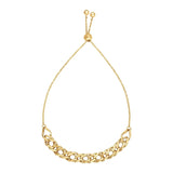 Adjustable Chain Bracelet in 14k Yellow Gold (5.00 mm) RCJ