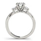 14k White Gold Split Shank Round Diamond Engagement Ring (1 5/8 cttw) RCJ