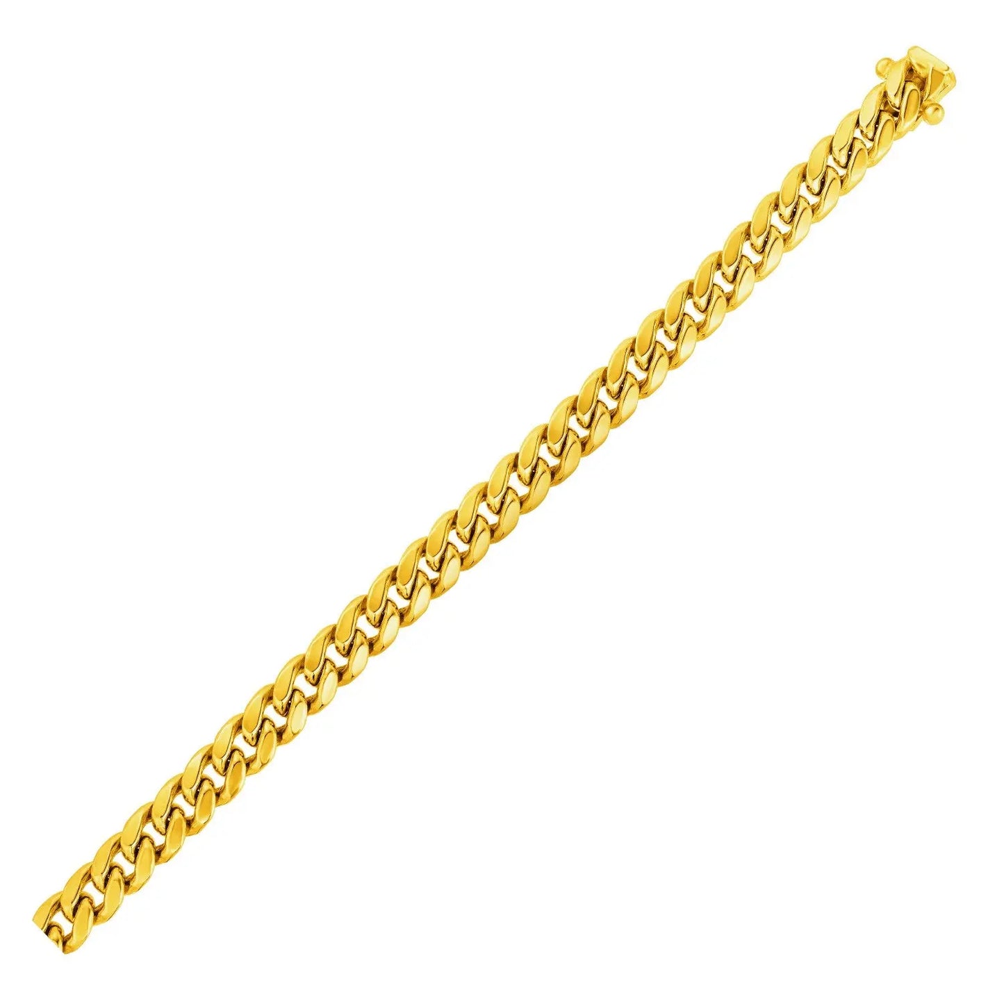 14k Yellow Gold Semi Solid Miami Cuban Bracelet (6.10 mm) RCJ