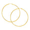 14k Yellow Gold Large Polished Hoop Earrings(2x70mm) RCJ