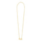 14k Yellow Gold Elongated Link Paperclip Necklace RCJ