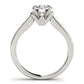 14k White Gold Round Diamond Engagement Ring Band Stones (1 1/8 cttw) RCJ