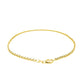 2.3mm 10k Yellow Gold Rolo Anklet RCJ