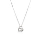 Sterling Silver Dual Heart Motif Pendant with Diamonds (.06 cttw) RCJ