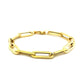 14K Yellow Gold Extra Wide Paperclip Chain Bracelet (6.10 mm) RCJ