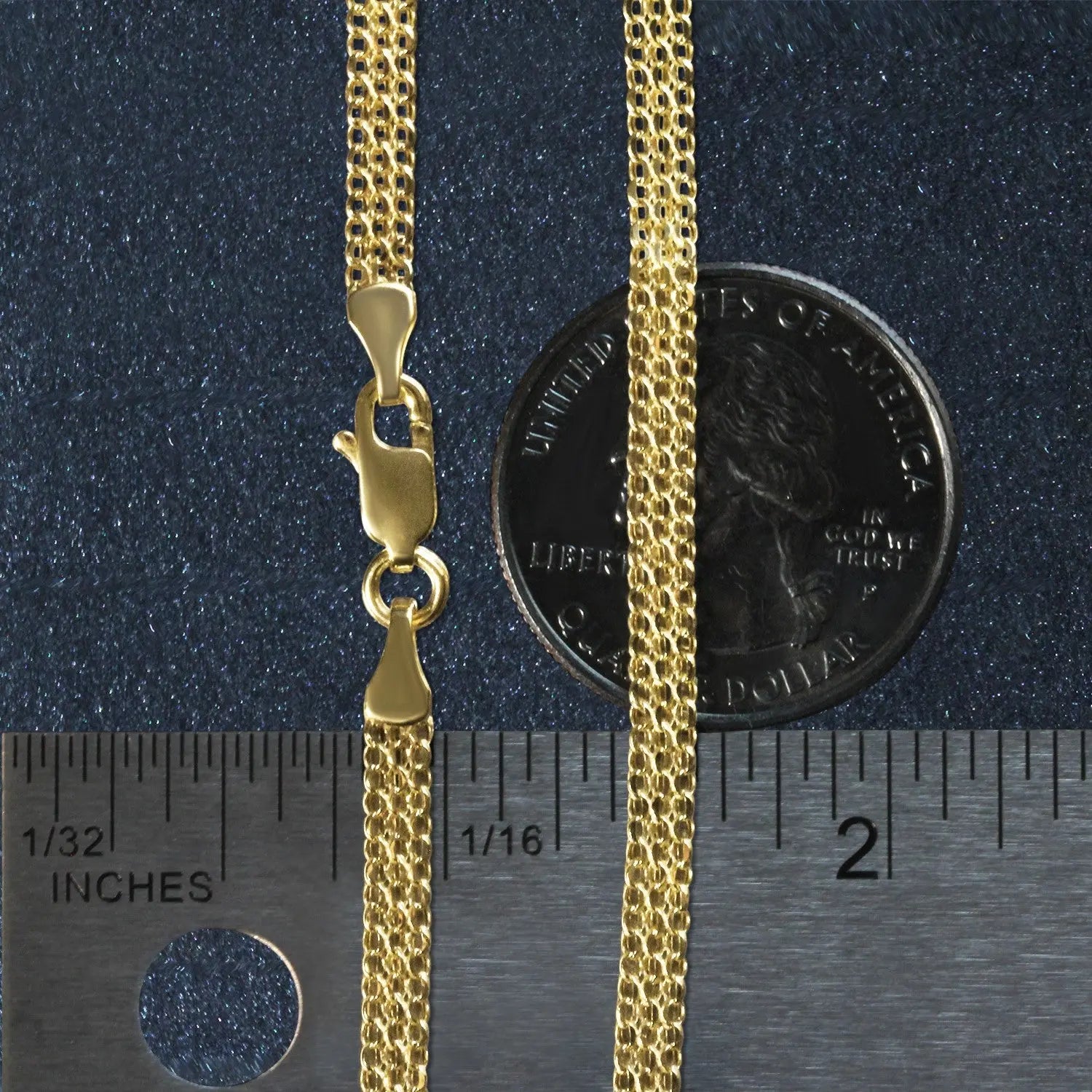 14k Yellow Gold Bismark Bracelet (3.50 mm) RCJ