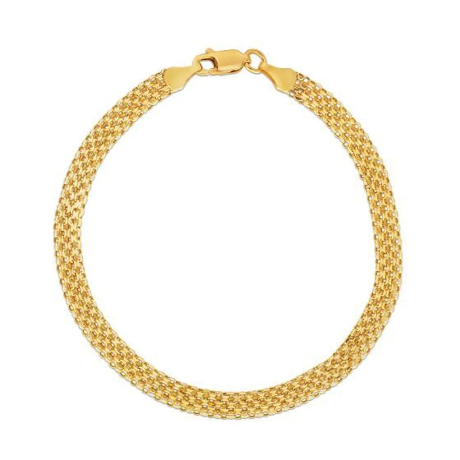 14k Yellow Gold Bismark Bracelet (4.70 mm) RCJ