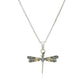 18k Yellow Gold and Sterling Silver Pendant in a Dragonfly Design RCJ