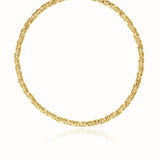 14k Yellow Gold Fancy Byzantine Chain Necklace RCJ