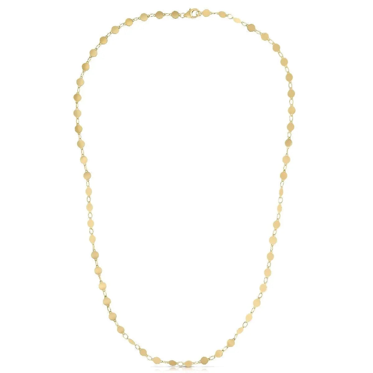 14k Yellow Gold Necklace with Polished Circles RCJ