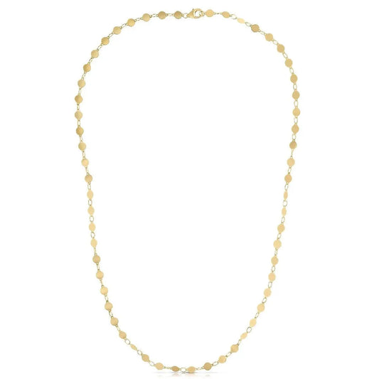 14k Yellow Gold Necklace with Polished Circles RCJ