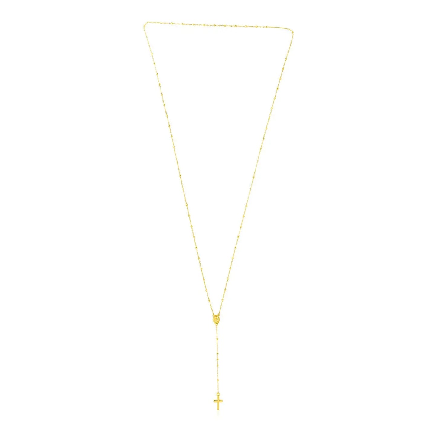 14k Yellow Gold Rosary Necklace RCJ