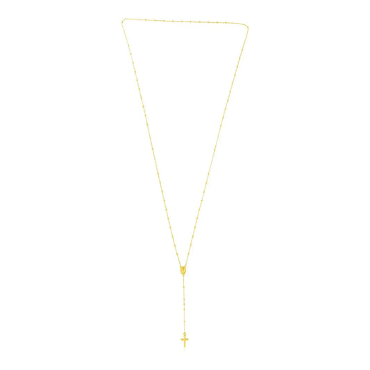 14k Yellow Gold Rosary Necklace RCJ