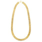 14k Yellow Gold Faceted Panther Link Chain Necklace RCJ