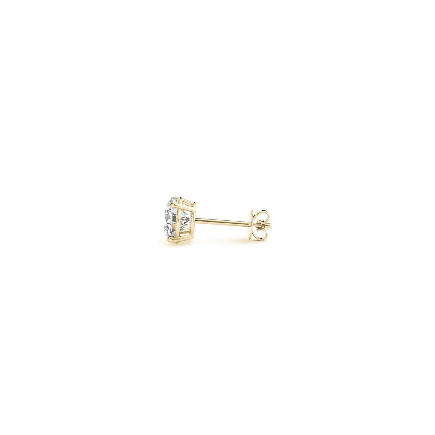 1/2 cttw Lab Grown Round Diamond Stud Earrings 14k Yellow Gold (G/VS2)Monde Trend