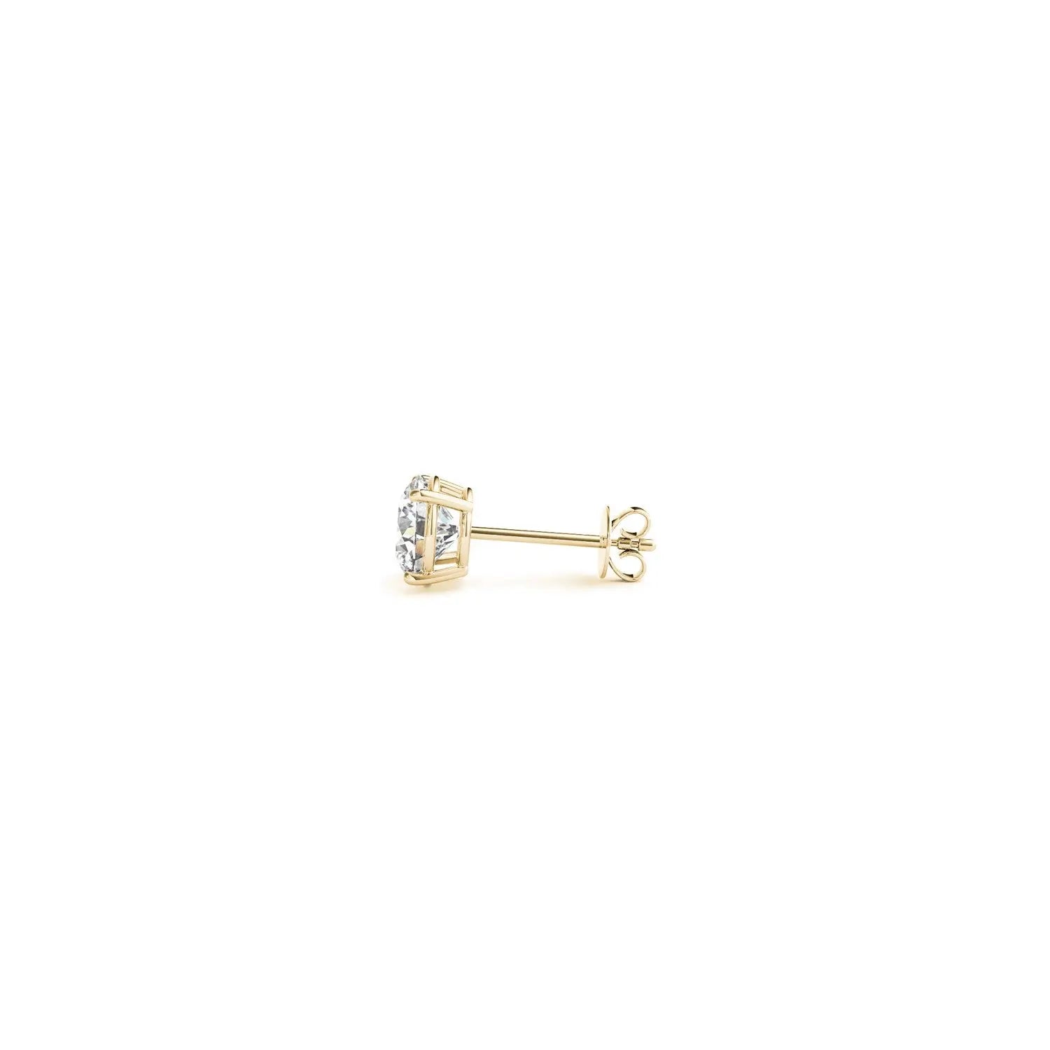 1/2 cttw Lab Grown Round Diamond Stud Earrings 14k Yellow Gold (G/VS2)Monde Trend