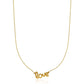 14k Yellow Gold Script LOVE Necklace RCJ