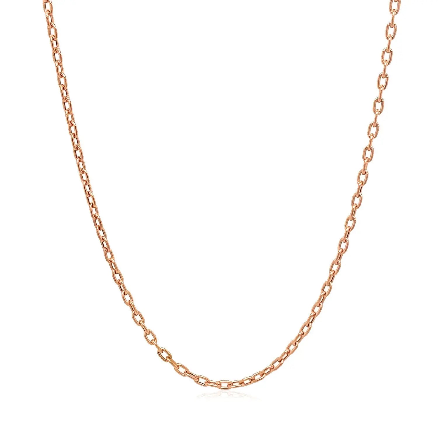 Double Extendable Cable Chain in 14k Rose Gold (1.80 mm) RCJ