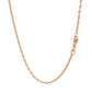 Double Extendable Cable Chain in 14k Rose Gold (1.80 mm) RCJ