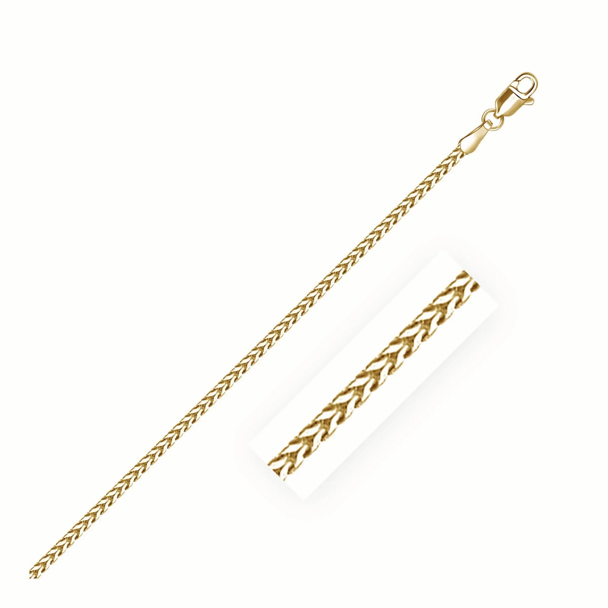 18k Yellow Gold Franco Chain  (1.60 mm) RCJ