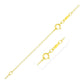 Extendable Cable Chain in 14k Yellow Gold (1.30 mm) RCJ