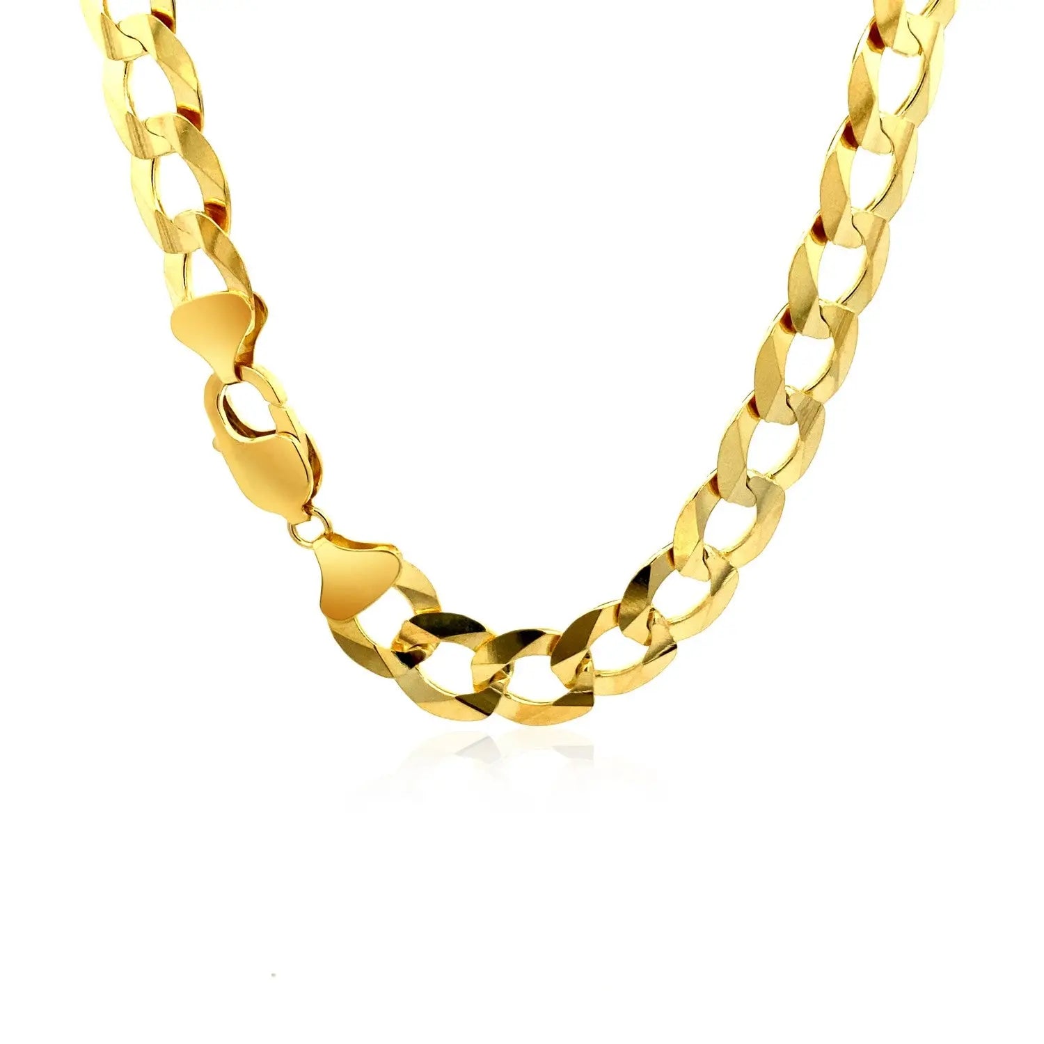 Solid Curb Chain in 14k Yellow Gold (12.18 mm) RCJ