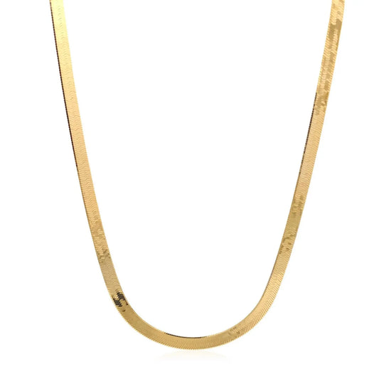 Imperial Herringbone Chain in 10k Yellow Gold (3.80 mm) RCJ