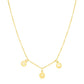 14k Yellow Gold Mom Necklace with Circle Drops RCJ