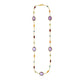 14k Yellow Gold Necklace with Multi-Colored Stones RCJ