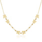 14k Yellow Gold 18 inch Necklace with Polished Butterflies and Beads RCJ