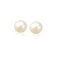 14k Yellow Gold Freshwater Cultured White Pearl Stud Earrings (7mm) RCJ