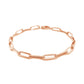 14K Rose Gold Bold Paperclip Chain Bracelet (4.20 mm)Monde Trend