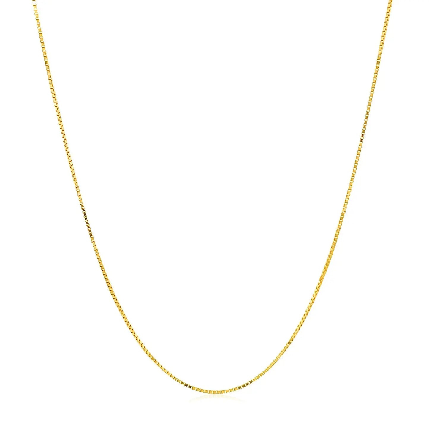 Double Extendable Box Chain in 14k Yellow Gold (0.51 mm) RCJ