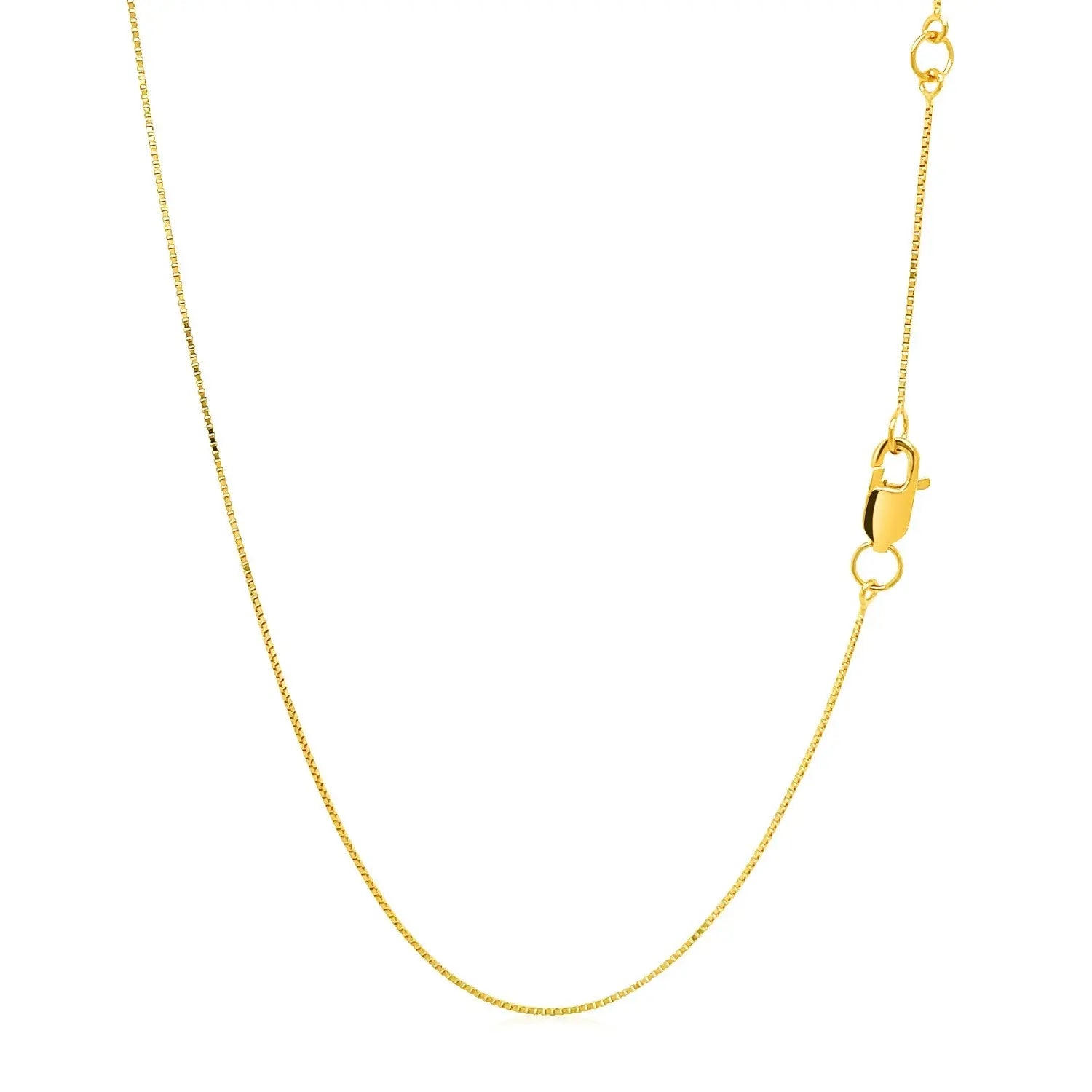 Double Extendable Box Chain in 14k Yellow Gold (0.51 mm) RCJ