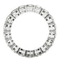 Round Cut Lab Grown Diamond Eternity Ring in 14k White Gold (2 cttw FG/VS2) RCJ